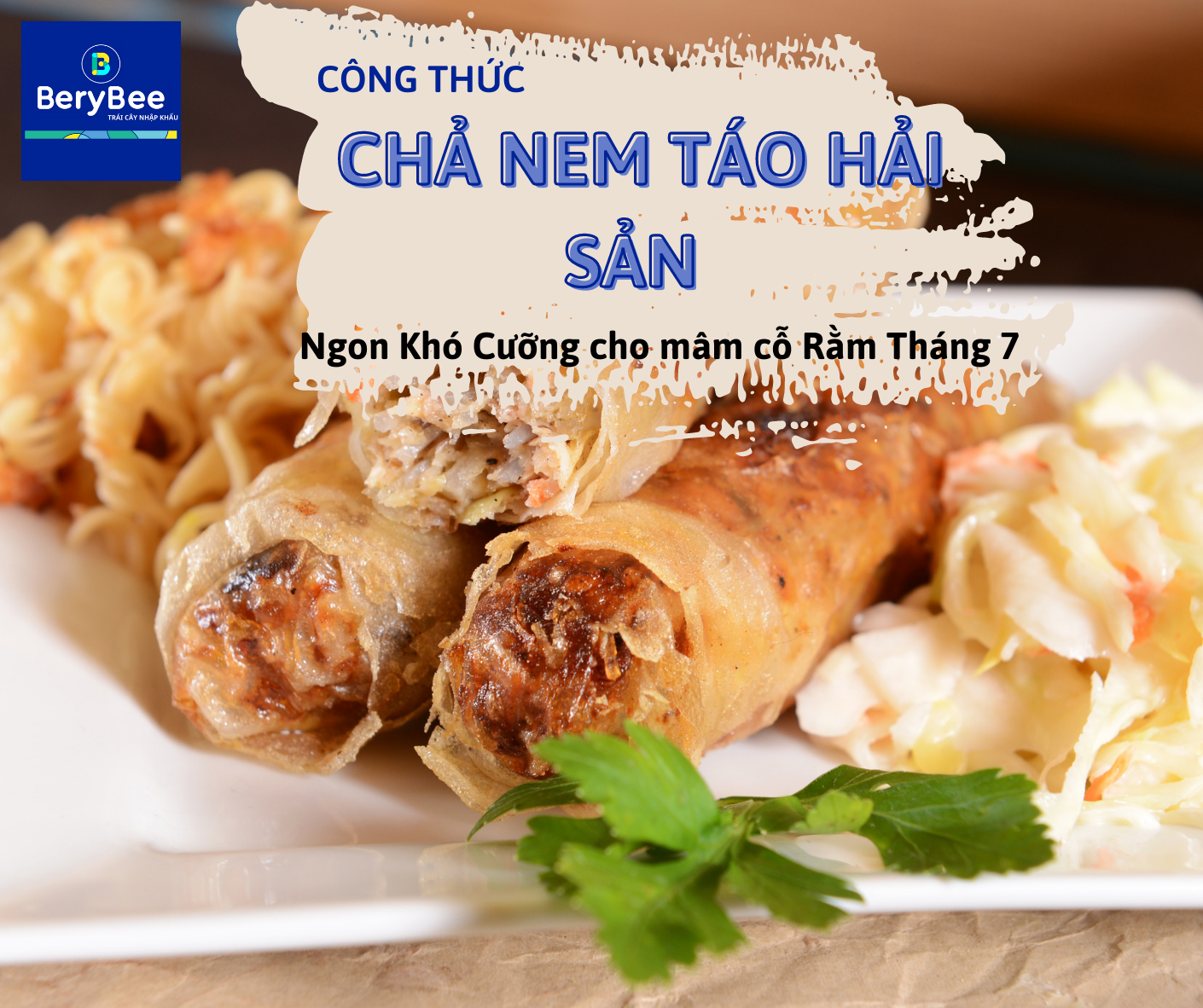 CÔNG THỨC NEM HẢI SẢN TÁO ĐỎ